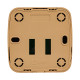 Фотография Розетка Phone 1-местная ОП Минск светлое дерево EKF, артикул EGT01-034-30