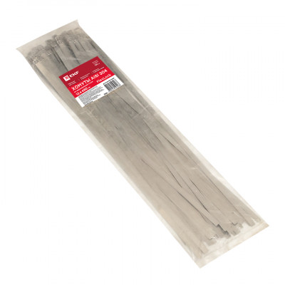 Фотография Хомут AISI 304 из нержавеющей стали, 12x680 (100 шт.) FlexLock PROxima, артикул plc-fl-tss-304-12x680