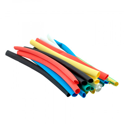 Фотография Термоусаживаемая трубка ТУТ нг 4/2 набор:7 цветов по 3шт. 100мм. EKF PROxima, артикул tut-n-4