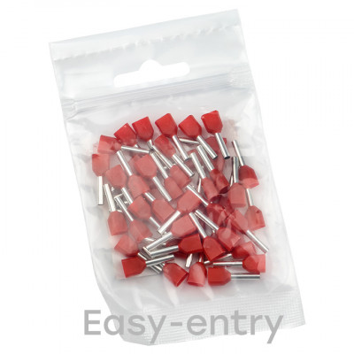 Фотография Наконечник штыревой втулочный  НШвИ(2) 1,0-10 (50шт.) EKF, артикул nhvi2-1.0-10