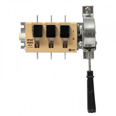 Фотография Выключатель-разъединитель ВР32У-31A31240-R 100А, 1 направ. с д/г камерами, с передней смещённой рукояткой EKF MAXima, артикул uvr32-31a31240-r