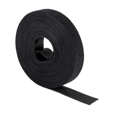 Фотография Хомут-липучка 16 мм (5м ролл) черный EKF PROxima, артикул hlft-1-b