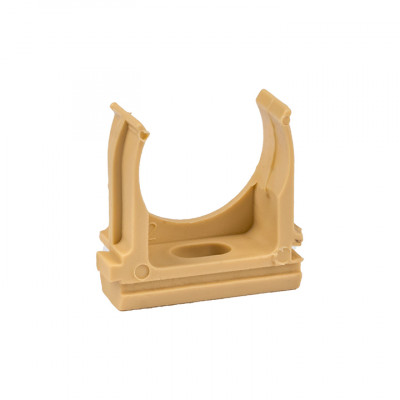 Фотография Крепеж-клипса d25 мм (10 шт) светлое дерево EKF-Plast, артикул derj-z-25w