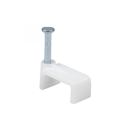 Фотография Скоба крепежная квадратная (плоская) (12мм.) (50шт.) EKF PROxima, артикул plcn-ss-12