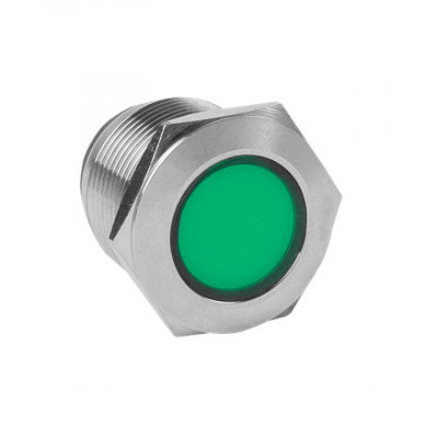 Фотография Лампа зеленая сигнальная S-Pro67 19 мм 24В EKF PROxima, артикул s-pro67-322