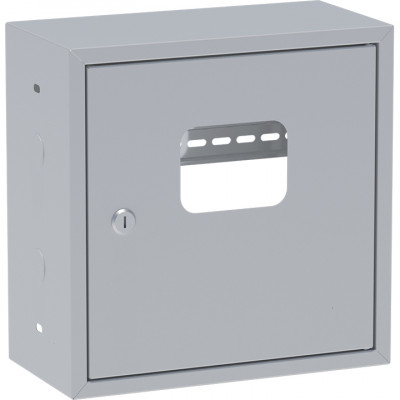 Фотография ЯУР с одной DIN-рейкой (300х300х150) EKF Basic без задней стенки, артикул uerm2-din-300-bas