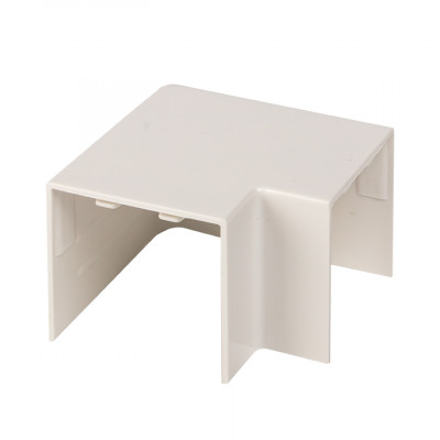 Фотография Поворот 90 гр. (40х40) (4 шт) белый EKF-Plast, артикул abw-40-40x4