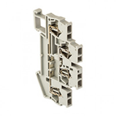 Фотография Колодка клеммная пружинная двойная JXB-ST-4 32А серая EKF PROxima, артикул plc-jxb-st-4-4-2