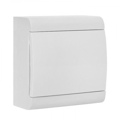 Фотография Щит распределительный ЩРН-П-8 SlimBox белая дверца IP41 EKF PROxima, артикул sb-n-8w