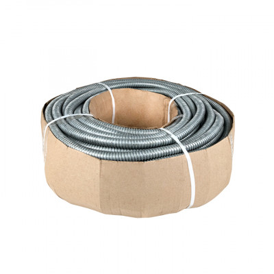 Фотография Металлорукав Р3-ЦХ-20 с протяжкой (50 м) EKF PROxima, артикул mrzn-20-50