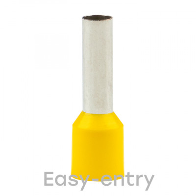 Фотография Наконечник штыревой втулочный изолированный  НШвИ 6,0-12 (50шт.) EKF PROxima, артикул nhvi-6.0-12