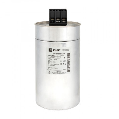 Фотография Конденсатор косинусный КПС-0,4-50-3 EKF PRO, артикул kps-0,4-50-3-pro