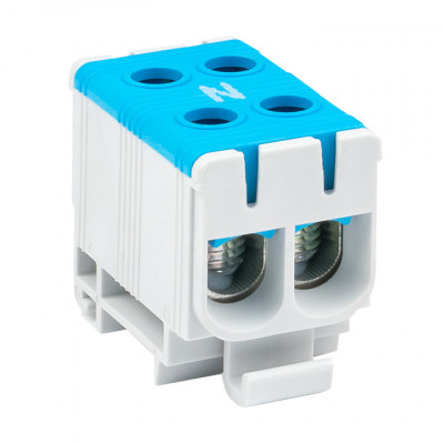 Фотография Клемма силовая вводная двойная КСВ 16-50 синяя EKF PROxima, артикул plc-kvs2-16-50-blue