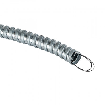 Фотография Металлорукав Р3-ЦХ-12 с протяжкой (100 м) EKF PROxima, артикул mrzn-12-100