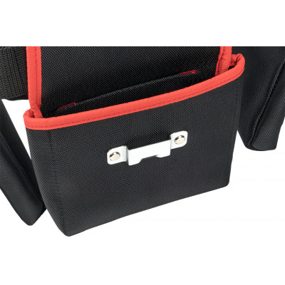 Фотография Сумка-пояс двухсекционная усиленная с двухшпеньковым ремнем С-12 EKF Master, артикул c-12