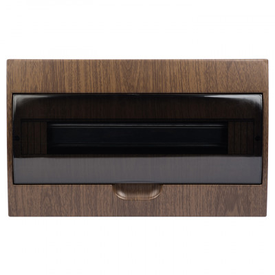 Фотография Щит распределительный навесной ЩРН-П-18 темное дерево IP41 EKF PROxima, артикул pb40-n-18-dark