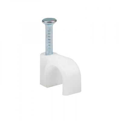 Фотография Скоба крепежная круглая  (6мм.) (50шт.) EKF PROxima, артикул plcn-sr-6