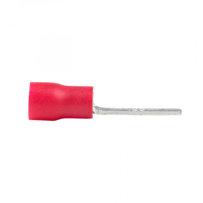 Фотография Наконечник штыревой плоский изолированный НШПИ 0.25-1.5 (уп 5шт) EKF PROxima, артикул nshpi-0.25-1.5r