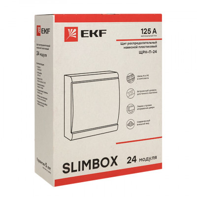 Фотография Щит распред. навесной ЩРН-П-24 SlimBox IP41 EKF PROxima, артикул sb-n-24