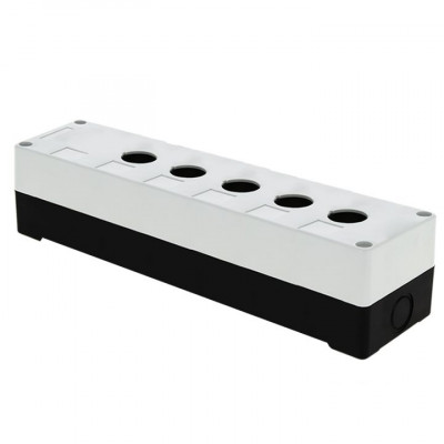 Фотография Корпус КП105 пластиковый 5 кнопок белый EKF PROxima, артикул cpb-105-w