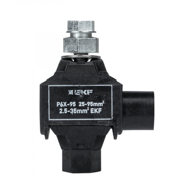 Фотография Зажим прокалывающий ответвительный P6X-95 25-95 мм2 / 2,5-35 мм2 EKF PROxima, артикул p-6x-95