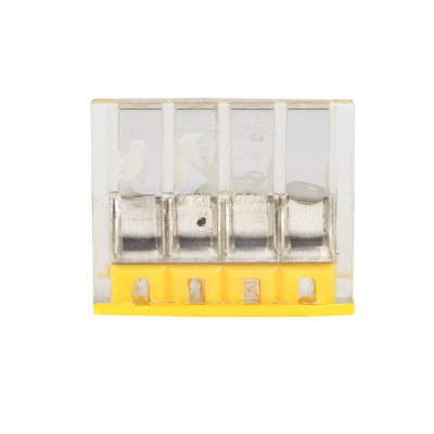 Фотография Строительно-монтажная клемма СМК 2273-244 (с пастой) 4 отверстия 0,5-2.5 мм2 блистер (5шт.) EKF PROxima, артикул plc-smk-2273-244b