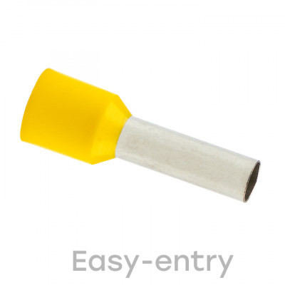 Фотография Наконечник штыревой втулочный изолированный  НШвИ 6,0-12 (50шт.) EKF PROxima, артикул nhvi-6.0-12