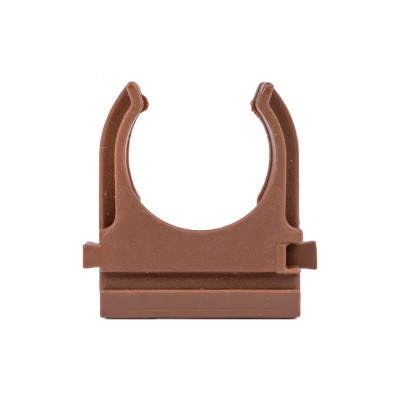 Фотография Крепеж-клипса d25 мм (10 шт) темное дерево EKF-Plast, артикул derj-z-25d