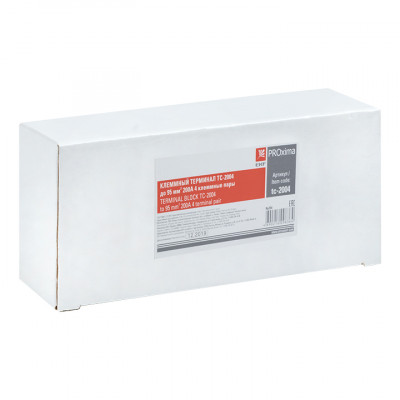 Фотография Терминал клеммный TC-2004 до 95 мм2 200A 4 клеммные пары EKF PROxima, артикул tc-2004