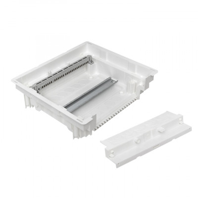 Фотография Основание силового щита Nova (с DIN-рейками) 12 модулей IP40 EKF PROxima, артикул nv-pbase-12