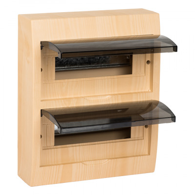 Фотография Щит распределительный навесной ЩРН-П-24 светлое дерево IP41 EKF PROxima, артикул pb40-n-24-light