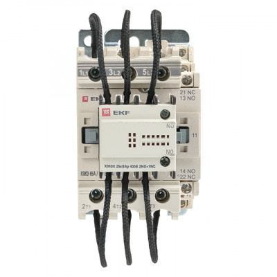 Фотография Контактор для конденсатора КМЭК 25квар 400В 2NО+1NC EKF PROxima, артикул ctrk-s-63-25-400