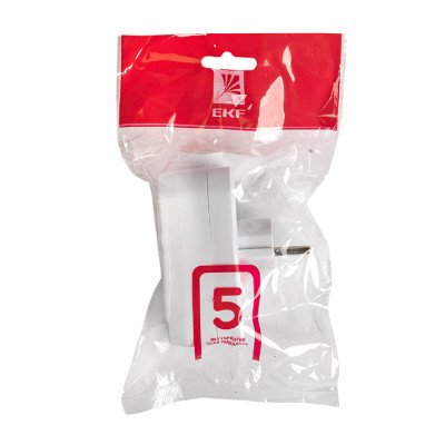 Фотография Разветвитель 2 гн. с/з плоский 16А 250B EKF PROxima, артикул ARP16-2