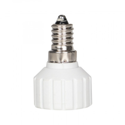 Фотография Переходник E14-GU10 бел. EKF PROxima, артикул AD-E14-GU10-w