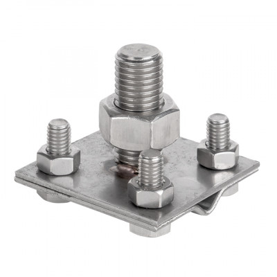 Фотография Зажим прута на штыре, пластина d(56x56)мм Ni EKF PROxima, артикул lp-g6606-e1302-ni