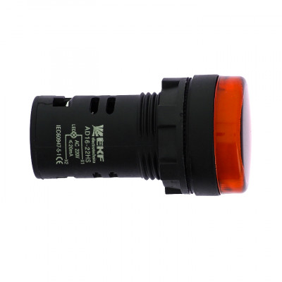 Фотография Матрица светодиодная AD16-22HS красная 12В AC/DC EKF PROxima, артикул ledm-ad16-r-12