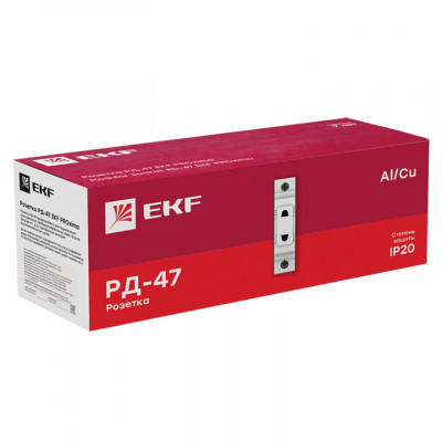 Фотография Розетка РД-47 240В EKF PROxima, артикул mds-47-pro