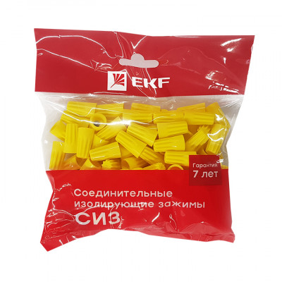Фотография Соединительный изолирующий зажим СИЗ-4 (1,75-10,5мм2) (100шт.) EKF PROxima, артикул plc-cc-6