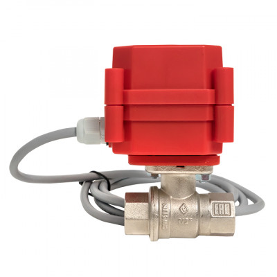 Фотография AquaExpert 220V Шаровой кран с электроприводом 1/2 дюйма EKF PROxima, артикул AquaExpert-valve-1/2