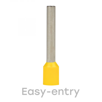 Фотография Наконечник штыревой втулочный изолированный  НШвИ 6,0-24 (50шт.) EKF PROxima, артикул nhvi-6.0-24