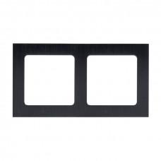 Стокгольм Рамка 2-местная металлическая черная  EKF PROxima