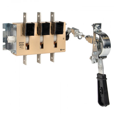 Фотография ВР32У-37A31240-R 400А, 1 направ. с д/г камерами, с передней смещённой рукояткой EKF MAXima, артикул uvr32-37a31240-r