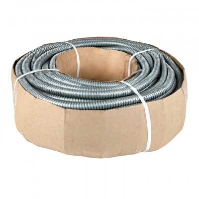 Фотография Металлорукав Р3-ЦХ-25 с протяжкой (50 м) EKF PROxima., артикул mrzn-25-50