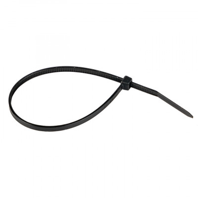 Фотография Хомут нейлоновый черный (3,6х200) (100шт.) EKF Basic, артикул plc-cb-3.6x200