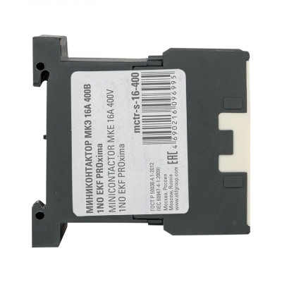 Фотография Миниконтактор МКЭ 16А 400В 1NO EKF PROxima, артикул Mctr-s-16-400