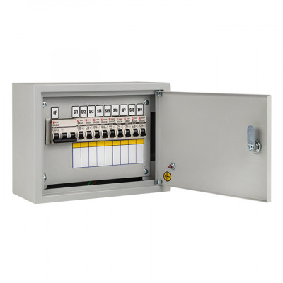 Фотография Щит осветительный ОЩВ  с автоматическими выключателями 3P 1x63A 1P 9x16A, артикул oshv-63-9