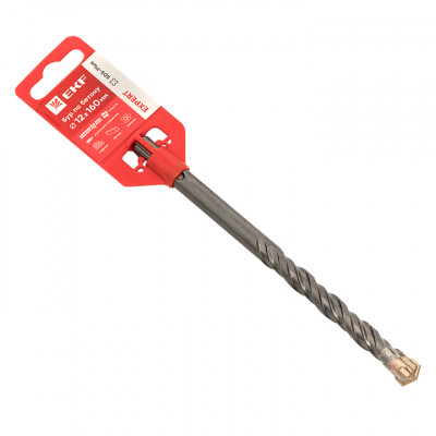 Фотография Бур по бетону SDS-plus 12х160 мм (4 резца)(4S спираль) EKF Expert, артикул db-12-160-4x4
