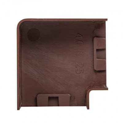 Фотография Поворот 90 гр. (40х25) (4 шт) темное дерево EKF-Plast, артикул abd-40-25x4