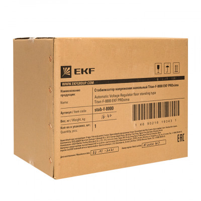 Фотография Стабилизатор напряжения напольный TITAN F-8000 EKF PROxima, артикул stab-f-8000