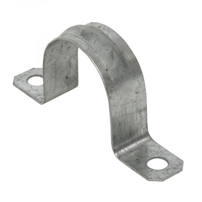 Фотография Скоба металлическая двухлапковая d31-32 мм (10 шт) EKF PROxima, артикул sm-2-31-32-r